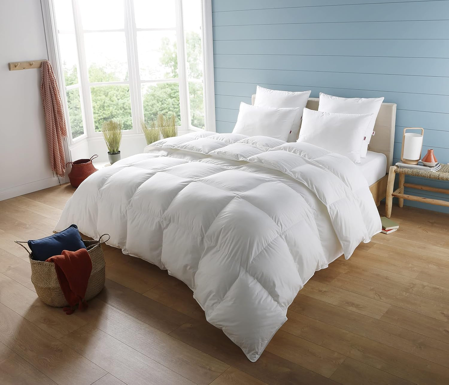 Manta, Percal, Algodón Premium, Templado, 140 X 200 Cm, Para cama individual, Manta en forma de nube, Resistente a mordeduras e hinchable, Lavable a máquina a 40 °C Edredones y edredones Naty Shop 140/200
