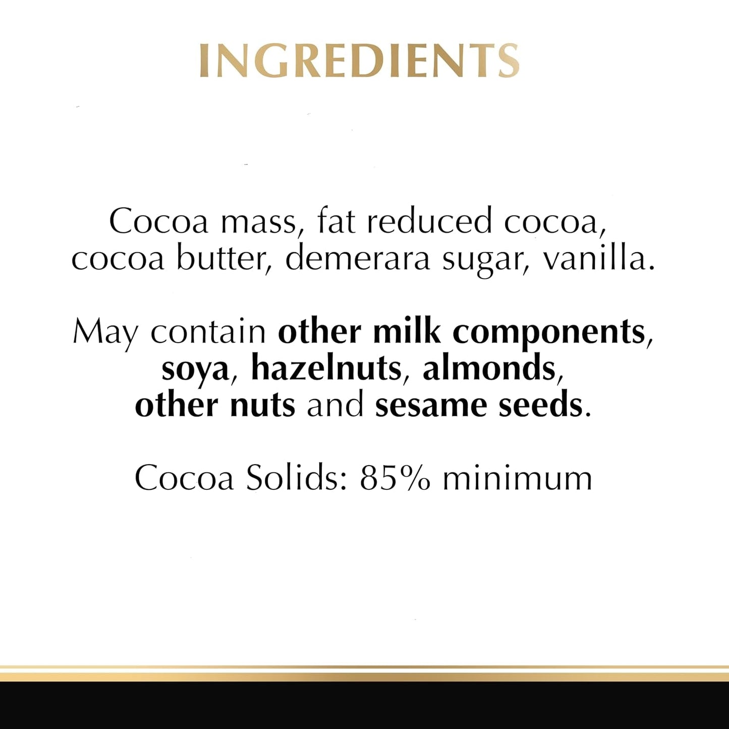 Chocolate Lindt | Barra EXCELENCIA 85% Cacao | 100g | Chocolate extra oscuro | Barra de chocolate vegana