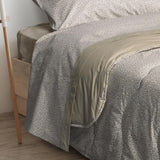 Foppapedretti Notte & Natura Edredón Petali con arena, edredón para cama individual, 100% algodón, hecho en Italia Edredones y edredones Naty Shop