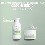 Wella Professionals Elements - cuidado natural para cabello seco, dañado y cuero cabelludo sensible - acondicionador sin aclarado, mascarilla y spray con antioxidantes y esencia de oliva Naty Shop Hair Mask