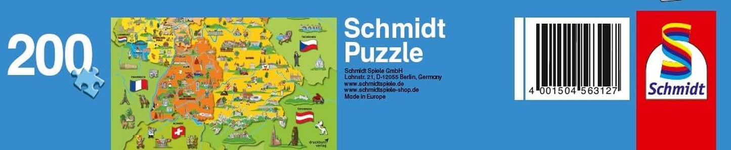 Mapa de Alemania con imágenes (rompecabezas para niños) Puzzle Naty Shop