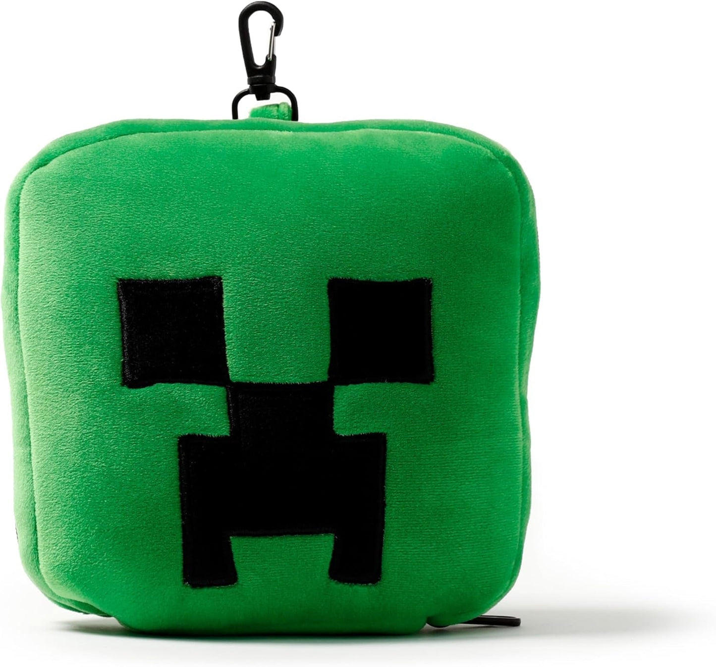 Puckator Relaxeazzz Minecraft Creeper Almohada de Viaje de Felpa y Antifaz Reposacabezas Almohada para Dormir Almohada para el Cuello Almohada de Viaje Antifaz para Dormir Niños y Adultos para Viajes Coche Tren Avión Accesorio Almohadas de Viaje Naty Shop
