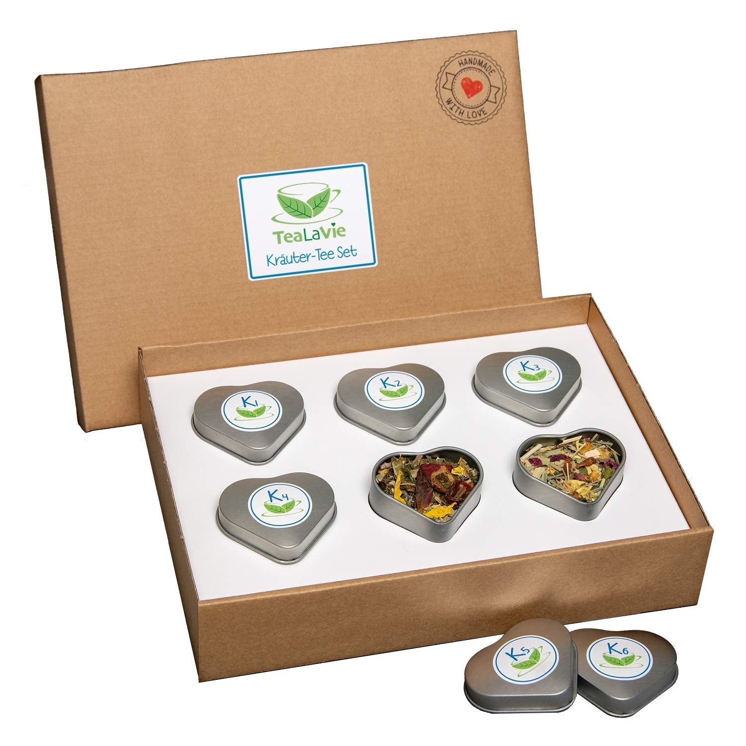 Tealavie Juego de regalo de 6 tés de frutas (60 g) Juego de muestra Caja de regalo Ideas de regalos de agradecimiento para mujeres colegas Día de la madre 2024
