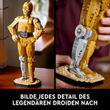 LEGO Star Wars C-3PO B, Droide para construir, Modelo para coleccionar, construir y exhibir, Idea de regalo nostálgica para adultos y fanáticos, Pieza de coleccionista, Juego de fantasía 75398 Juegos de construcción Besuche den LEGO-Store