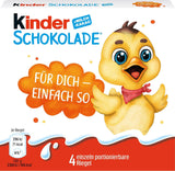 Chocolate Kinder (20 x 50 g) - Regalo de San Valentín para él y ella, dulces de Carnaval y Mardi Gras - Barras de chocolate con leche rellenas - 20 paquetes de 4 barras individuales cada uno