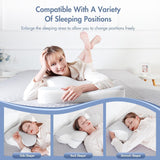 Elegear Almohada Viscoelástica con Funda de Almohada Refrigerante Almohada para Dolor de Cuello Almohada para Dormir de Lado Almohada Ergonómica Almohada Ortopédica para Dormir de Lado Espalda Abdominal 63X 10/14 X36Cm Almohadas Ortopédicas Cervicales Naty Shop