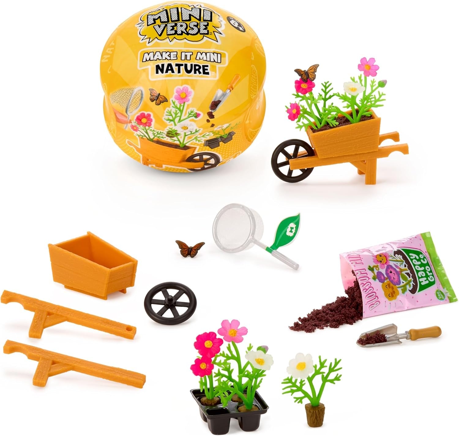 MGA Miniverse Make It Mini Nature 3 Series: mini coleccionables, juego de manualidades, réplicas de plantas, juguetes, flores, para coleccionistas y niños de 8 años en adelante