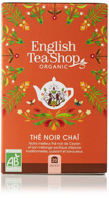 ETS - Té Negro Chai, Naturland BIO, 20 Bolsitas de Té (Pack de 2)