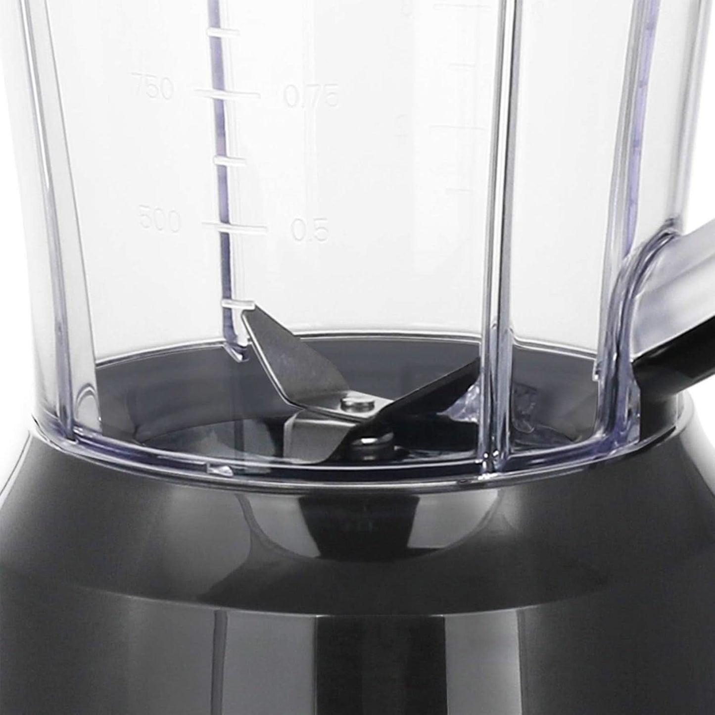 Emerio Batidora con base BPA Frei Crush Ice Función 1,5 L Behälter 2 Geschwindigkeiten + Pulse Funktion Messereinheit Aus Edelstahl Sicherheitsschalter Geschirrspülgeeignet 500 Watt BL-12816.8 Schwarz Bucatarie Naty Shop