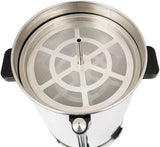 Cafetera espresso Saro con filtro redondo - 6,75 L / 40 tazas - acero inoxidable - función preparar y mantener caliente - grifo de seguridad - mirilla - 1,5 kW - modelo SAROMICA 6005