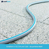 CELLFAST Manguera de jardín, Manguera de agua de jardín de 3 capas, Reforzada con alambre duradero, Manguera de riego flexible, Resistente a los rayos UV, Antialgas, 3,4 pulgadas, 20 metros de longitud