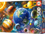 Educa - Puzzle 500 piezas para adultos | Sistema solar, puzzle de 500 piezas para adultos y niños a partir de 11 años, planetas, espacio, espacio (18449) Puzzle Naty Shop