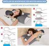 IDEA Pillow Almohada Viscoelástica, Almohada Ergonómica Almohada Ortopédica Dolor de Cuello, Almohada para Dormir para Dolores Laterales de Espalda y Abdominales, Almohada para el Cuello Almohada Antironquidos para Adultos Almohadas Ortopédicas Cervicales Naty Shop
