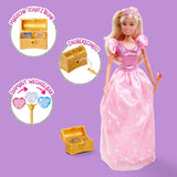 Simba Steffi Love Princess Diamond Princess Play Doll con cofre del tesoro mágico, cetro y diamantes, 29 cm, a partir de 3 años