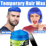 Cera para el cabello azul, spray para el cabello azul temporal, color azul loco, tinte para el cabello lavable, tinte para el cabello instantáneo, color de cabello natural, peinado para hombres, mujeres, fiesta, Naty Shop