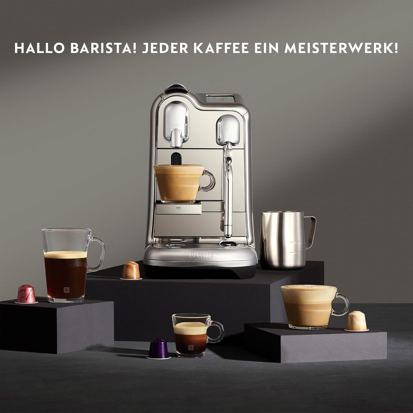 Máquina de café espresso Sage Nespresso Creatista Pro, acero inoxidable, acero inoxidable cepillado