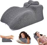 Almohada de lectura: almohada para la espalda, reposacabezas ajustable, almohada de lectura de espuma viscoelástica para cama, almohada ergonómica para la espalda, el cuello y las piernas, almohada de apoyo lumbar