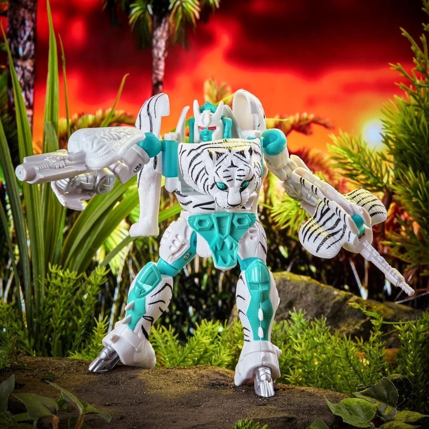 Transformers Toy Vintage Beast Wars, figura de acción de Tigatron para coleccionar (12,5 cm), para adultos y niños mayores de 8 años, F4225, multicolor, figuras de acción de talla única Naty Shop