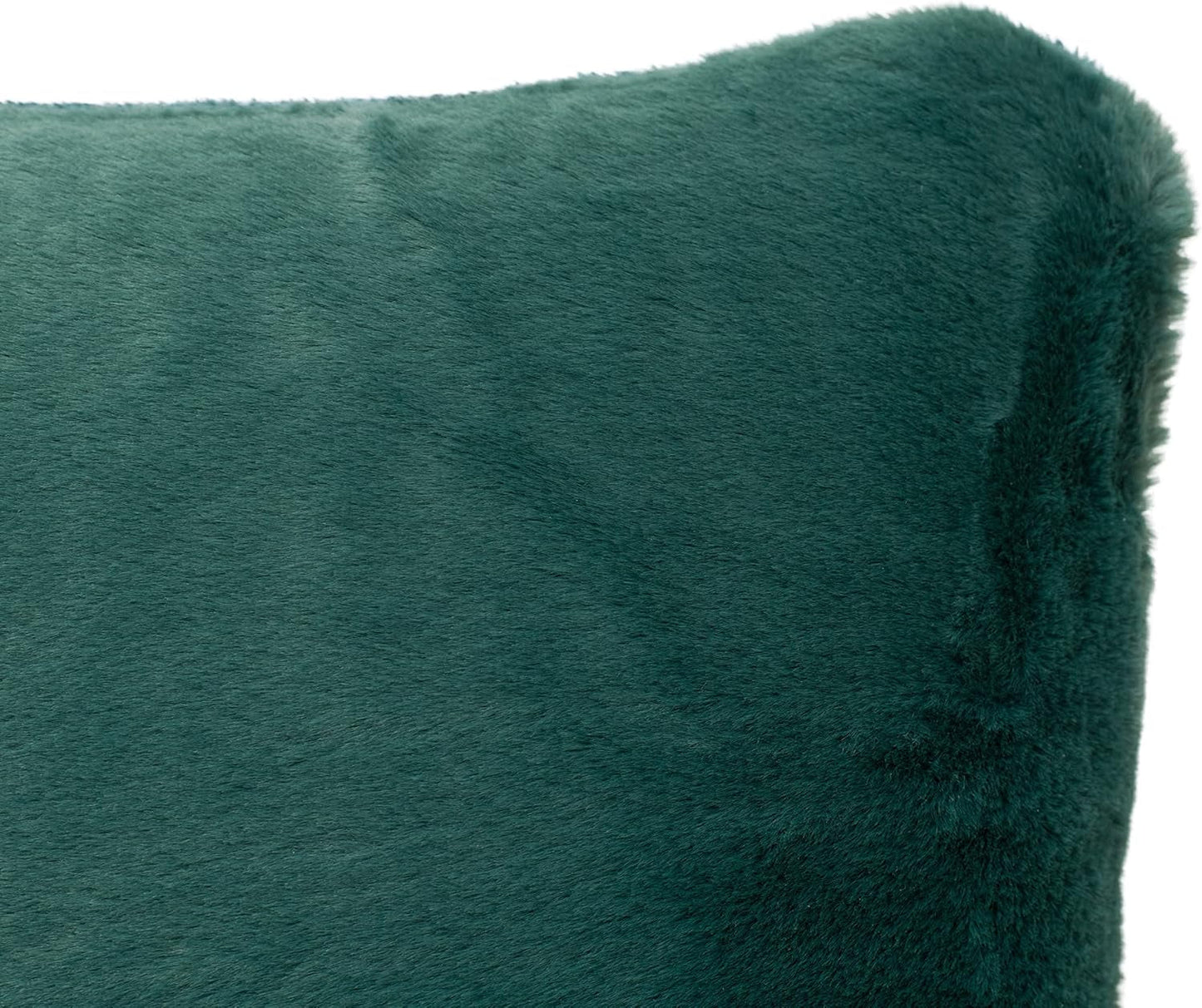 Gözze - Cómoda funda de almohada, Merino Feeling, 50X50 Cm - Verde oscuro Camas y mantas Besuche den Gözze-Store