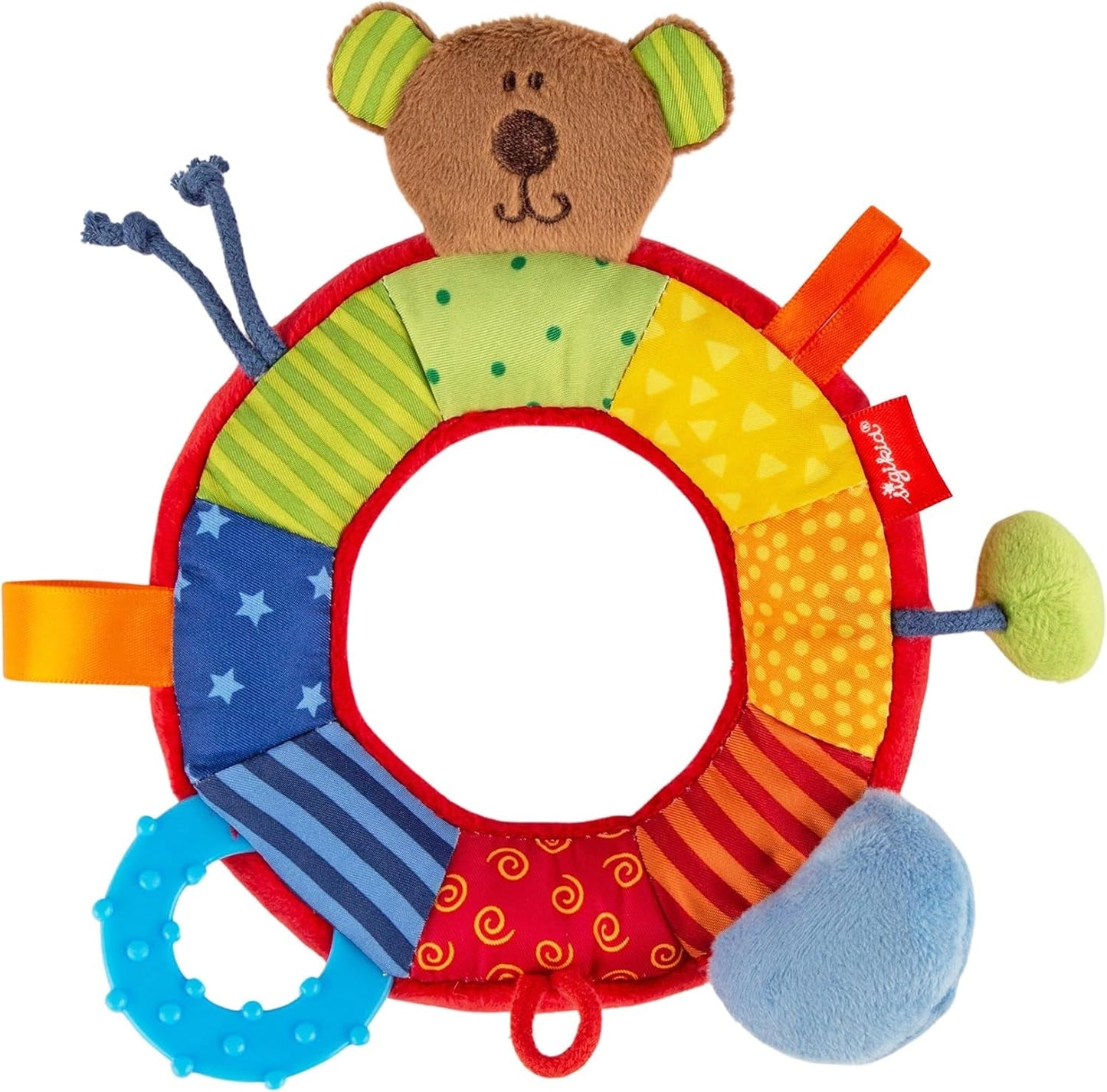 SIGIKID 40490 Anillo activo Baby Activity PlayQ Juguete para niñas y niños recomendado a partir de 3 meses Multicolor Juguetes para bebés Naty Shop Multicolor/oso