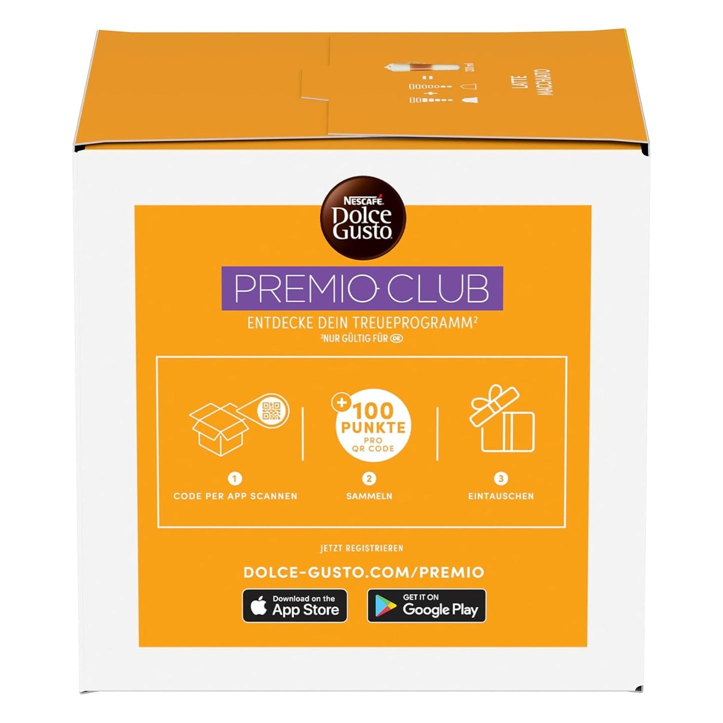 NESCAFÉ DOLCE GUSTO Latte Macchiato Kaffeekapseln Paquete de 3 (3 x 16 Kapseln)