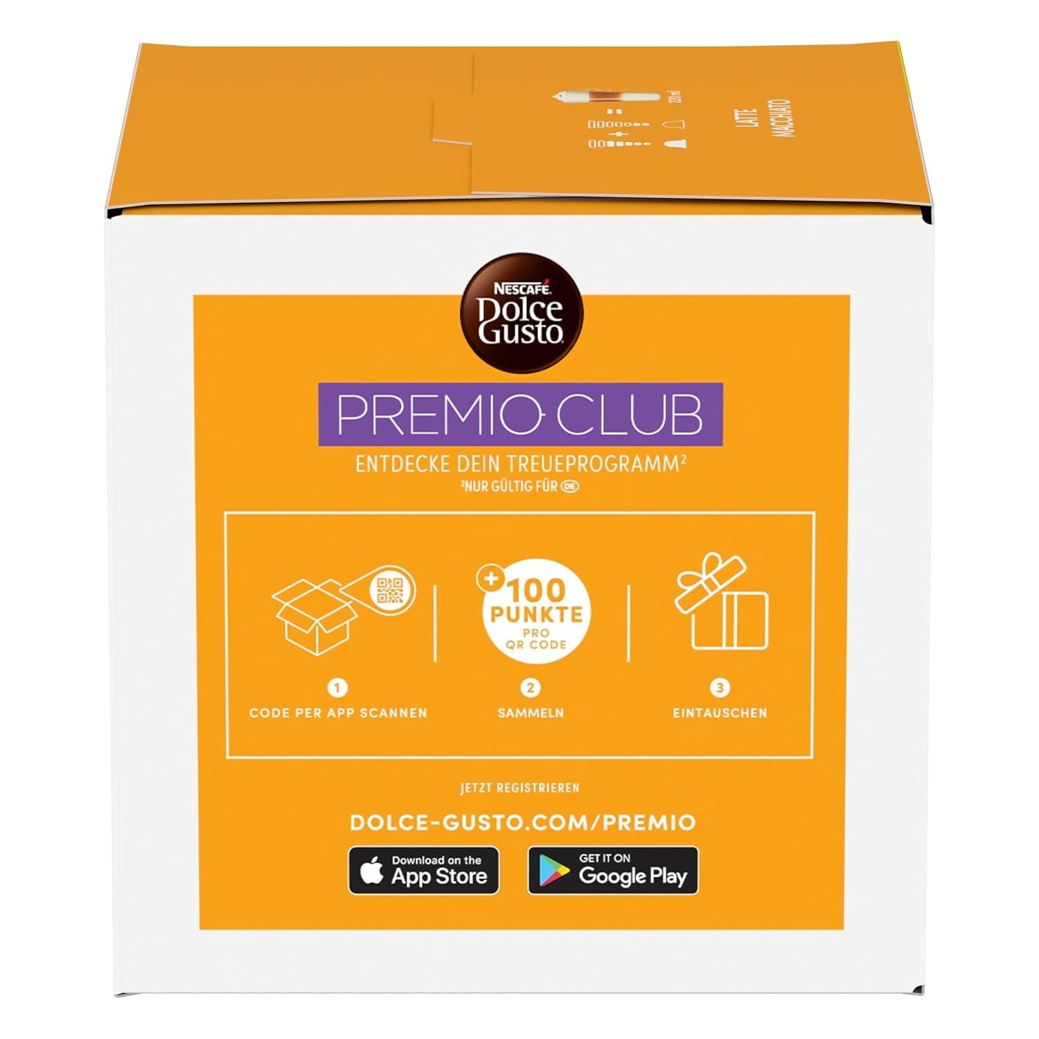 NESCAFÉ DOLCE GUSTO Latte Macchiato Kaffeekapseln Paquete de 3 (3 x 16 Kapseln)