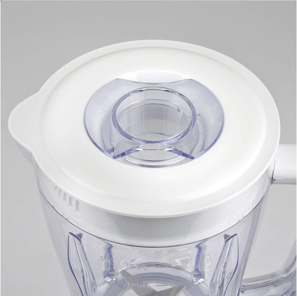 Batidora eléctrica Girmi FR46, 1,5 litros, 2 Geschwindigkeiten Mit Pulse-Funktion, 4 Edelstahlklingen, Messbecherdeckel, Messbecher Mit Scale, Sicherheitseinrichtung, Weiß/Rot Kitchen Naty Shop