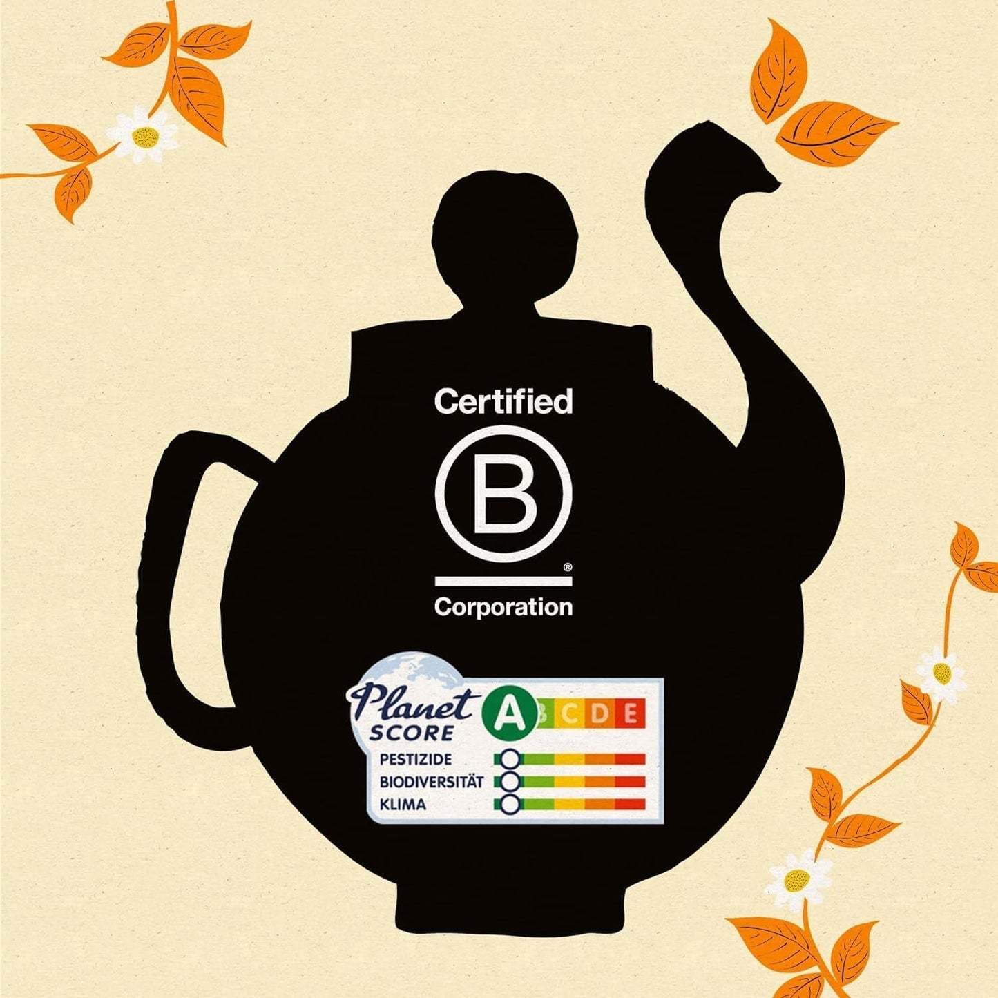 CUPPER Té de frutas orgánico "Infusión de naranja y limón", 20 bolsitas de té sin blanquear, orgánico, comercio justo