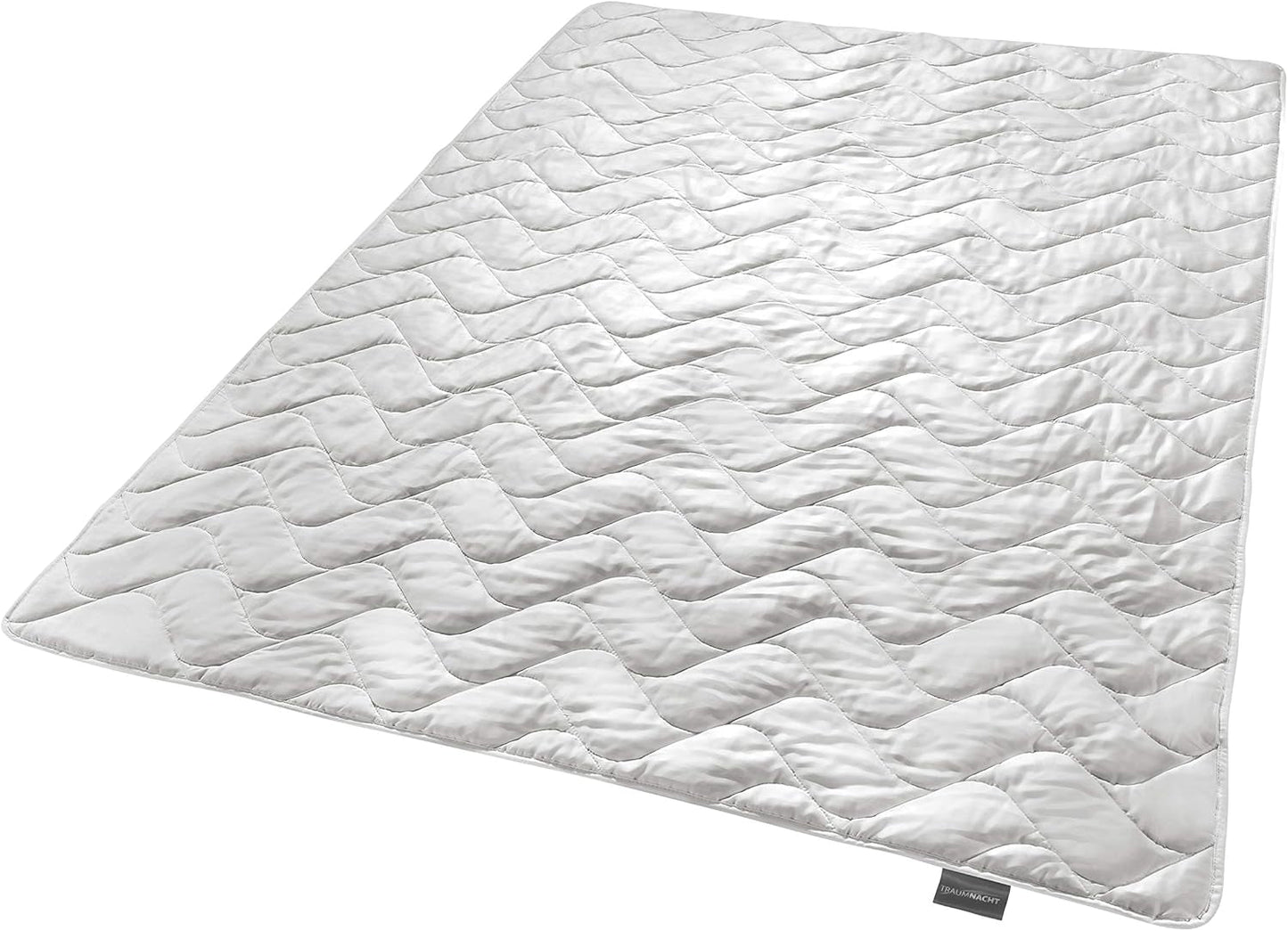 Traumnacht Exklusiv Edredón de verano ligero 100% seda salvaje, certificado Oeko-Tex, fabricado en Alemania, peso de relleno: 550 gr, edredones y edredones de 135 x 200 cm Naty Shop Manta de verano 135 x 200 - Seda salvaje