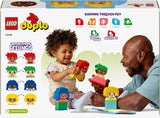 LEGO DUPLO Big Feelings, juego de construcción apilable con 23 ladrillos de colores y 4 figuras, juguete de motricidad para promover el desarrollo social y emocional de niños pequeños a partir de 18 meses 10415 Juegos de construcción Beuche den LEGO-Store