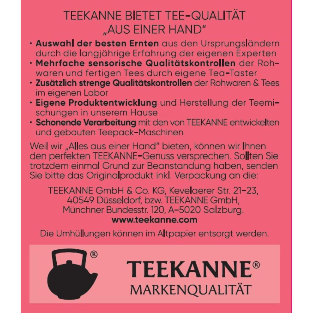 Teekanne Premium Fruit Selection, paquete de 5 (5 x 20 bolsitas de té), 5 x 60 g