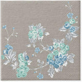 PAW - Servilletas de 3 capas (33 x 33 cm) I 20 piezas I Perfectas para cumpleaños, fiestas, bodas, comuniones y días festivos I Servilletas de papel de colores - Flores elegantes I Color: Jardín tranquilo