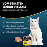animonda vom Feinsten Senior, comida húmeda para gatos mayores a partir de 7 años, variedad para gatos mayores, 32 x 100 g