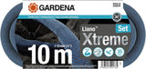 Gardena Liano Xtreme Juego de 1/2 pulgada y 10 m: Manguera de jardín textil extremadamente robusta para grifos interiores con manguera interior de PVC ligera y resistente a la intemperie (18460-20)