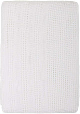 Family Bedding Manta Celular Rosa para Cama Doble, Algodón, Colcha Grande Reversible, Manta Celular Tradicional, Ligera, Térmica, Suave, Edredones y Edredones de 230 X 230 Cm Naty Shop Cama Doble Blanca (230X230Cm)