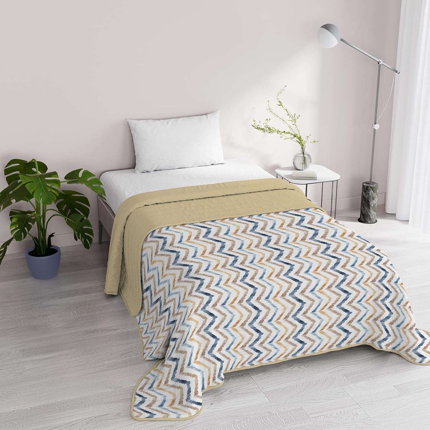 Fantasy Ropa de Cama Italiana Microfibra Verano 1,5 Plazas Murrine Colchas y Edredones Naty Shop Hippy 1 Posto E Mezzo