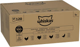 WHISKAS Comida húmeda para gatos en gelatina 120 x 85g Selección de aves