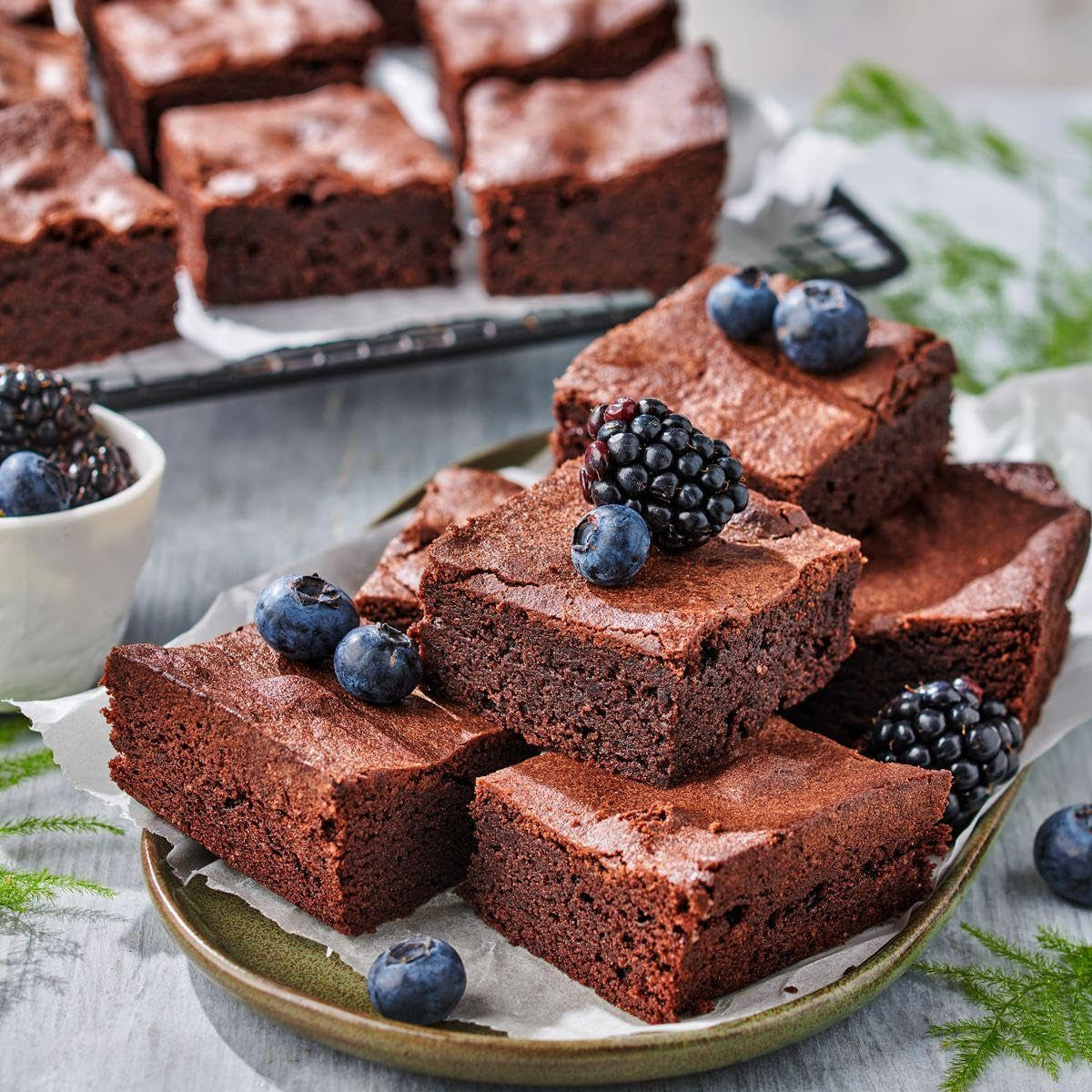 Funcakes Mix Para Pastel Brownies: Einfach Zu Berübenen, Für Brownies Und Schokoladenkuchen Mit Reichem Schokoladengeschmack, Halal., 1 Kg Mezcla para hornear y cocinar Naty Shop