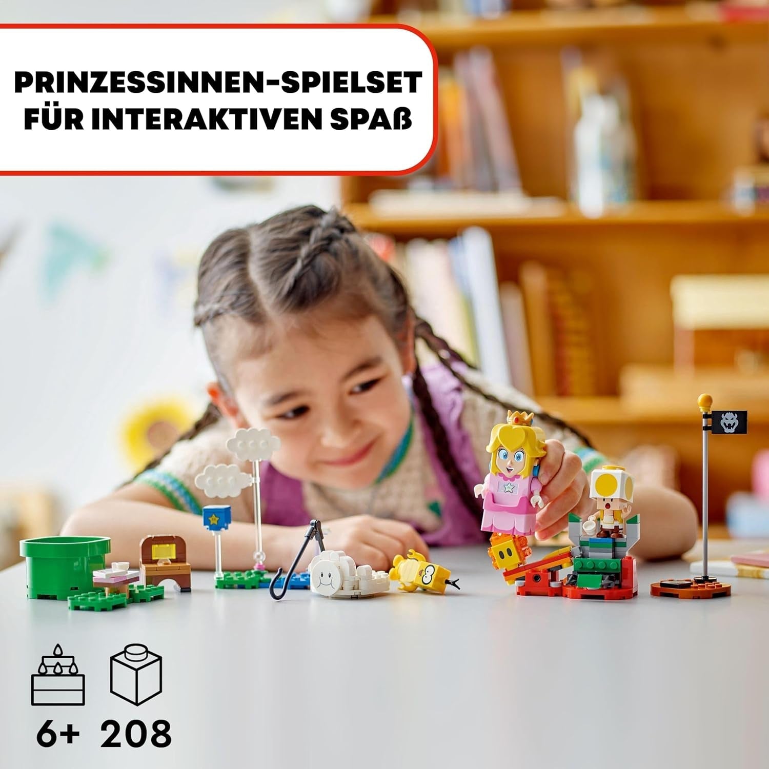 LEGO Super Mario Aventuras con Melocotón Interactivo, Set de Juego Infantil con Sapo Amarillo, Regalo de Nintendo para niños, niñas y todos los jugadores a partir de 6 años 71441 Juegos de construcción Besuche den LEGO-Store
