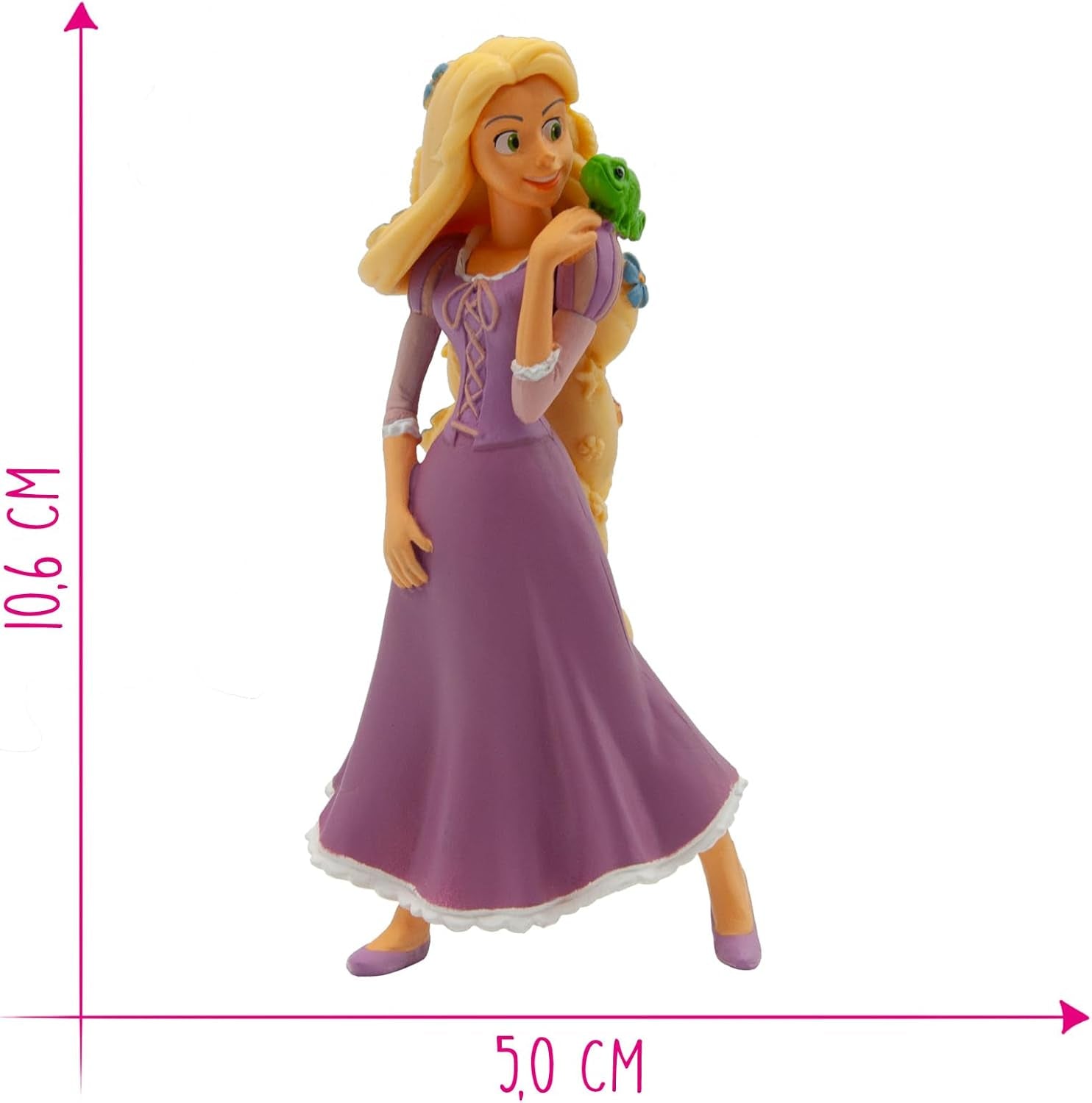 Bullyland 12424 - Figura de flor de Rapunzel de Walt Disney Rapunzelˆ Recién pintada, aprox. 10,6 cm, fiel al detalle, ideal como pequeño regalo para niños mayores de 3 años, granos Figuras de acción Naty Shop