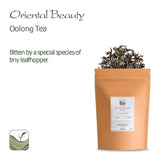 Belleza Oriental Té Oolong de Taiwán - Té Taiwanés Dongfang Meiren - Puntas Blancas Wu Long o Té Azul Té Wu Long Té Azul Oriental Té Azul Té Olong Té Olong Té Oolong Orgánico Té Olong
