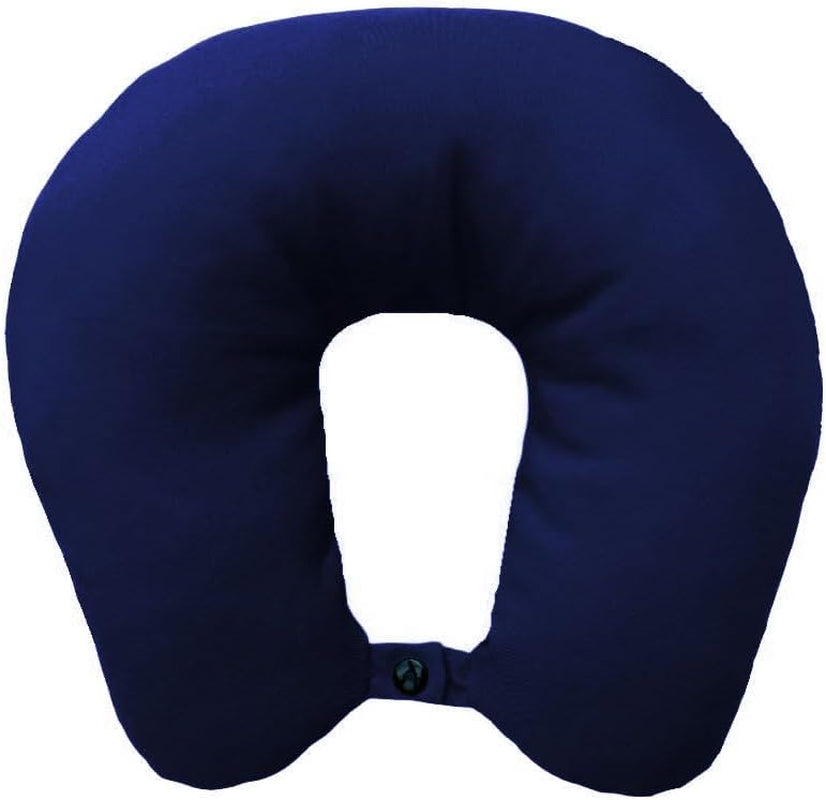 Lemos Home Almohada para el cuello con relleno de microfibra, almohada de apoyo para el cuello, cómoda almohada de viaje para avión, coche, oficina, ideal para camping, vacaciones y dispositivos de viaje (verde menta)