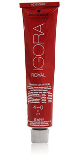 Schwarzkopf IGORA Royal Premium Hair Color 4-0 castaño medio, 1 paquete (1 x 60 g) Tinte para el cabello Naty Shop