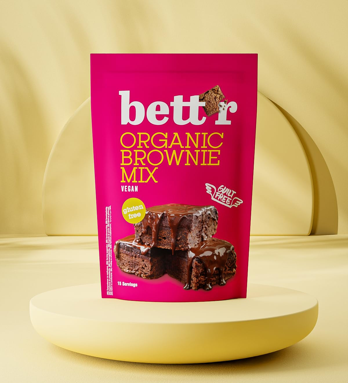 Mezcla de brownie orgánica Bettr - Brownies biológicos, veganos y sin gluten con sabor a kakaogeschmack - 400 g - 15 porciones Naty Shop