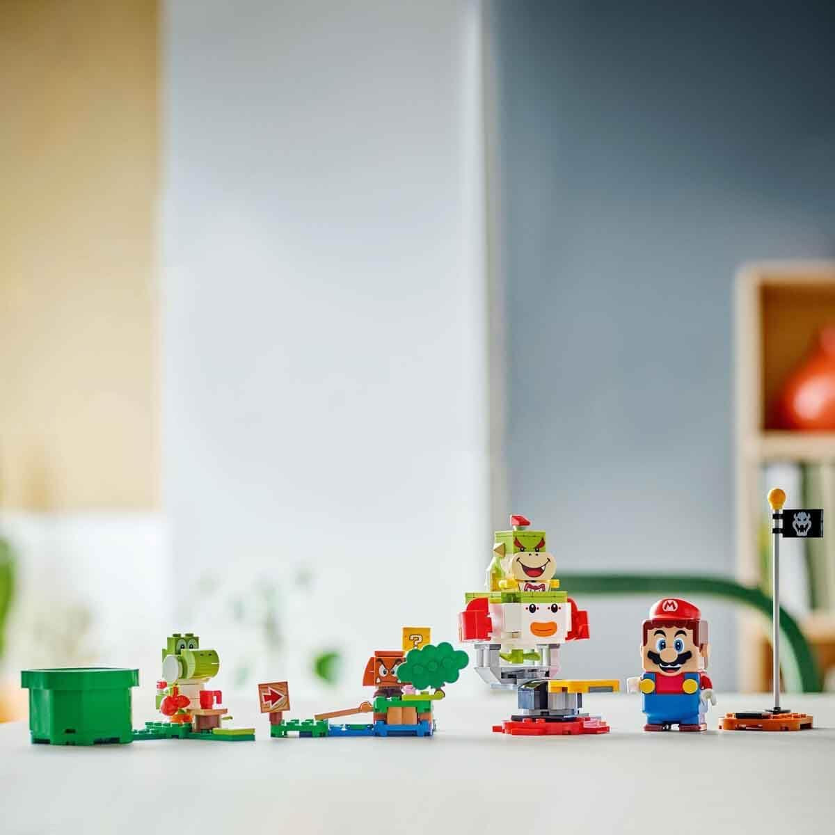LEGO Super Mario Adventure con Mario interactivo, juego de carrito de payaso juvenil, Yoshi de juguete, regalo de Nintendo para niños, niñas y jugadores de 6 años en adelante 71439 Juegos de construcción Besuche den LEGO-Store