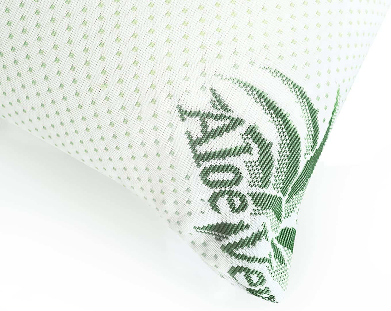 Mister Sandman Almohada Ergonómica 40X80, Almohada Cervical con Funda de Aloe Vera, Almohada Visco Perfecta para personas que duermen boca abajo, boca arriba y de lado, Almohada Viscoelástica Almohadas Ortopédicas Cervicales Naty Shop