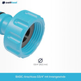 Conexión Cellfast Basic, azul, G3/4" (26,5 mm)