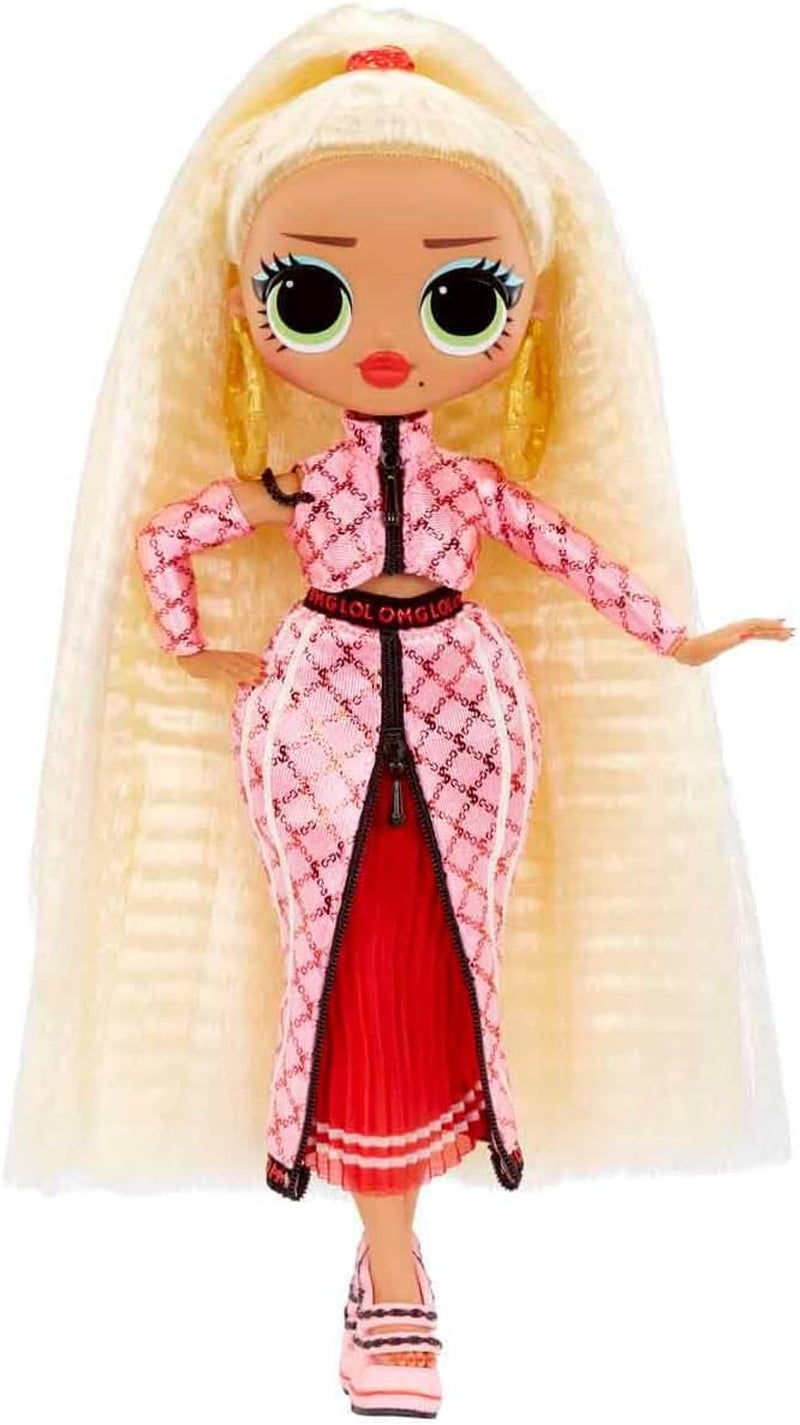 Jajaja ¡Sorpresa! Muñeca de moda OMG - Artículo de regalo - Con muchas sorpresas, incluyendo moda intercambiable y accesorios fabulosos - Ideal para niños de 4 años en adelante, rosa