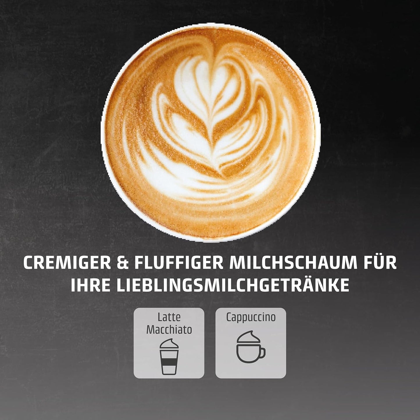 CASO EspressoGourmet Crema - Cafetera espresso portafiltro con espumador de leche, espresso, capuchino, portafiltro de acero inoxidable, bomba ULKA 20 bar, cafetera, café molido, cápsulas ESE