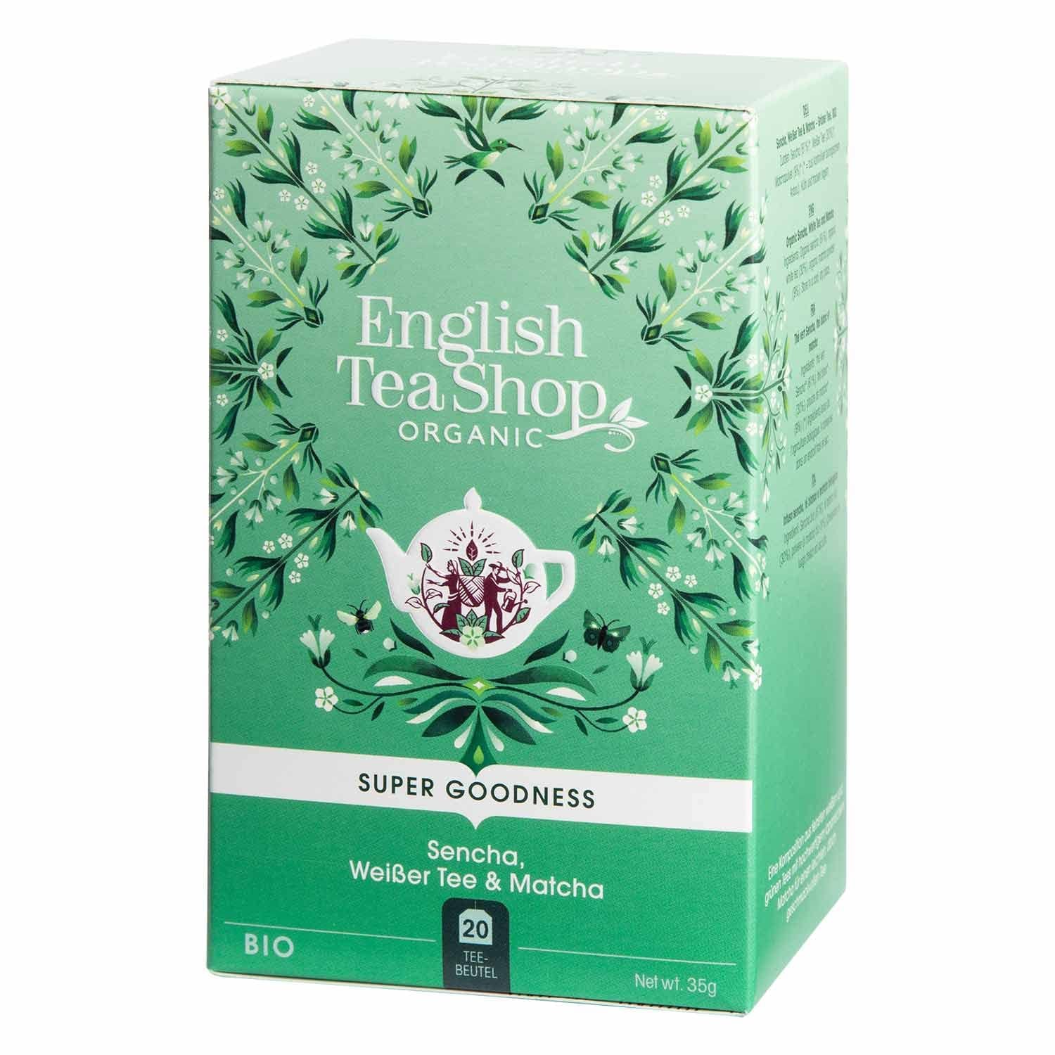 ETS - Sencha, té blanco y Matcha, BIO, 20 bolsitas de té#